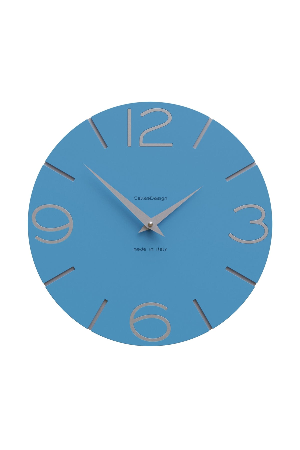 Orologio da parete CalleaDesign Smile nella finitura Blu luce