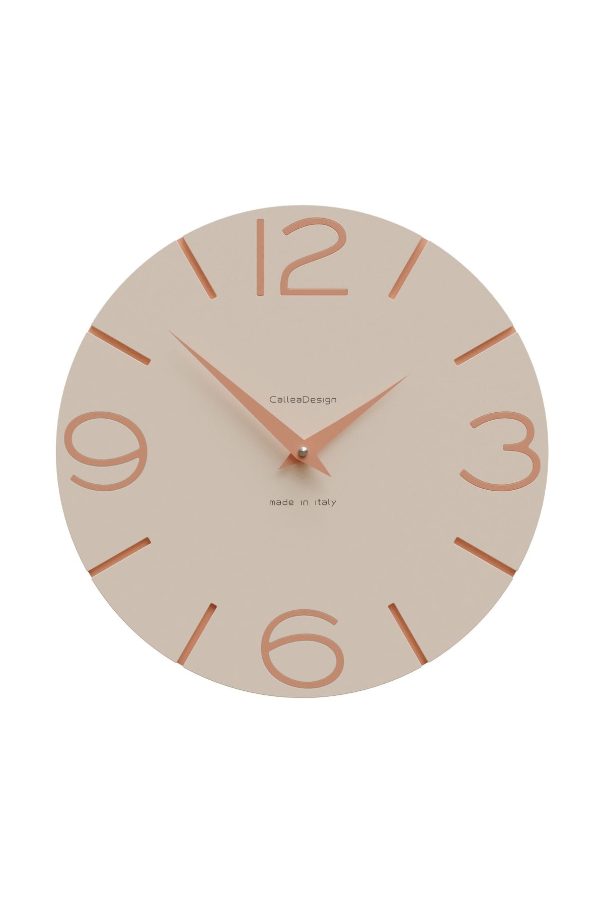 Orologio da parete CalleaDesign Smile nella finitura Sabbia rosata