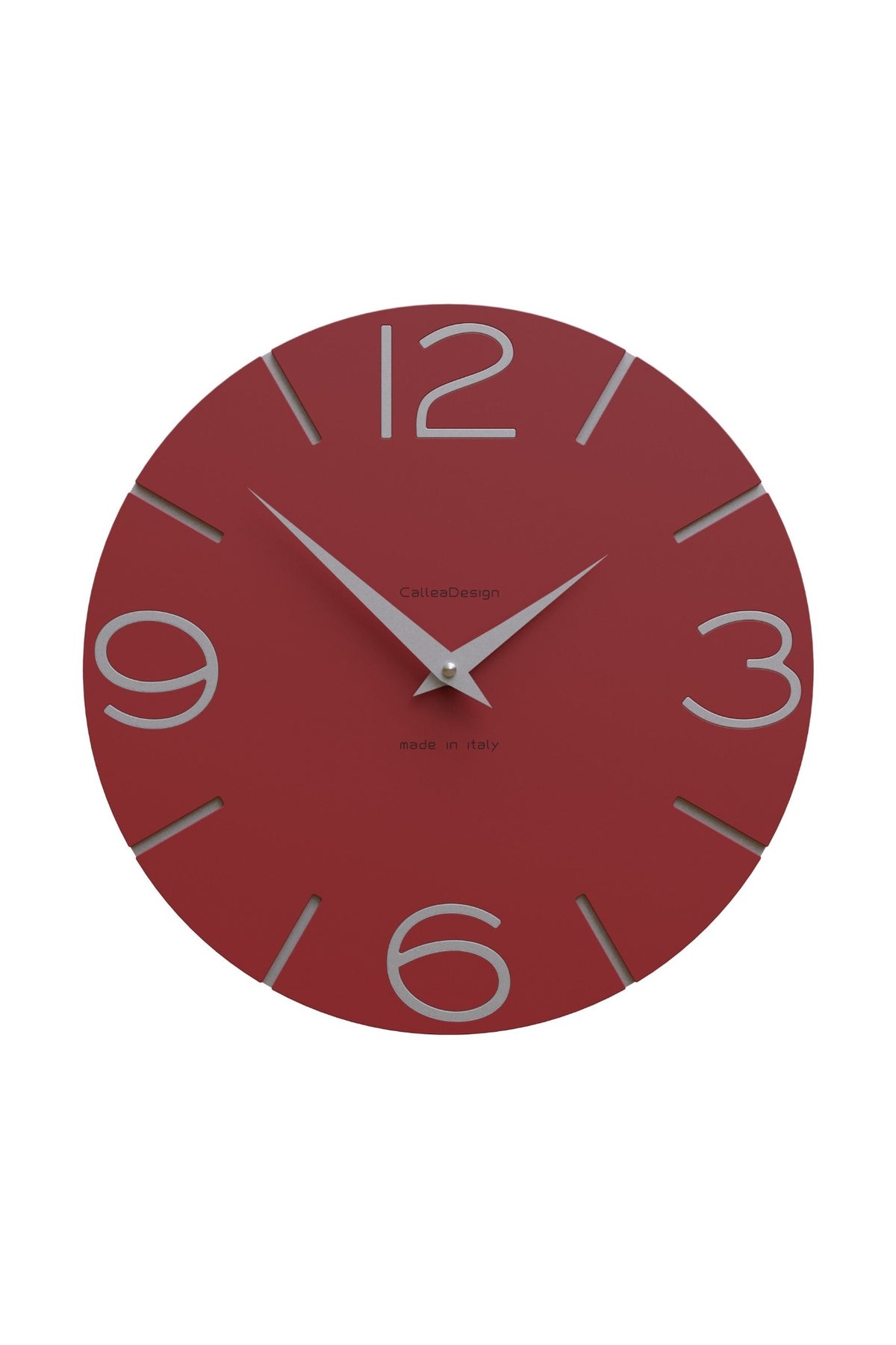 Orologio da parete CalleaDesign Smile nella finitura Rubino