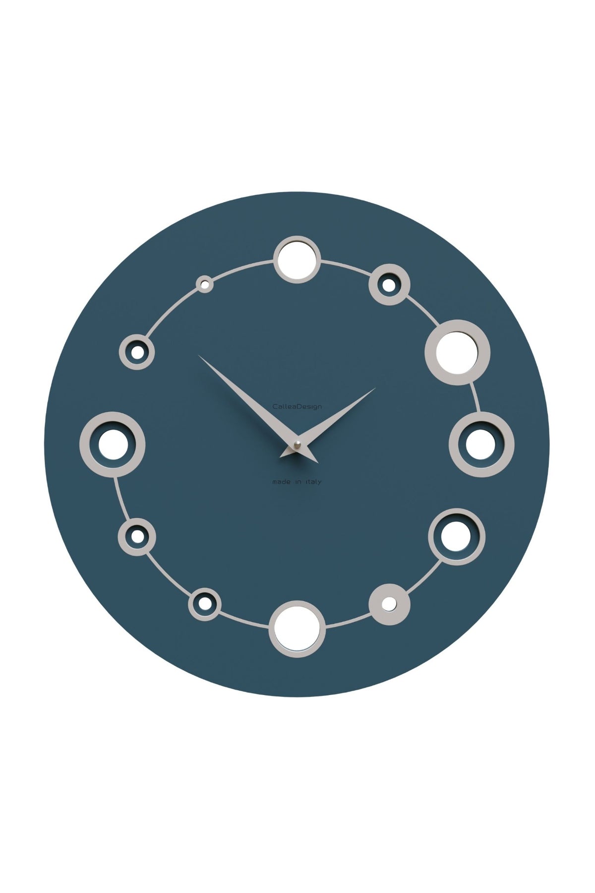 CalleaDesign Orbit wall clock in Dark Teal finish