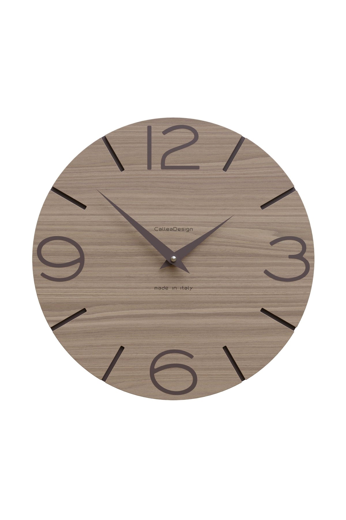 Orologio da parete CalleaDesign Smile nella finitura Noce canaletto