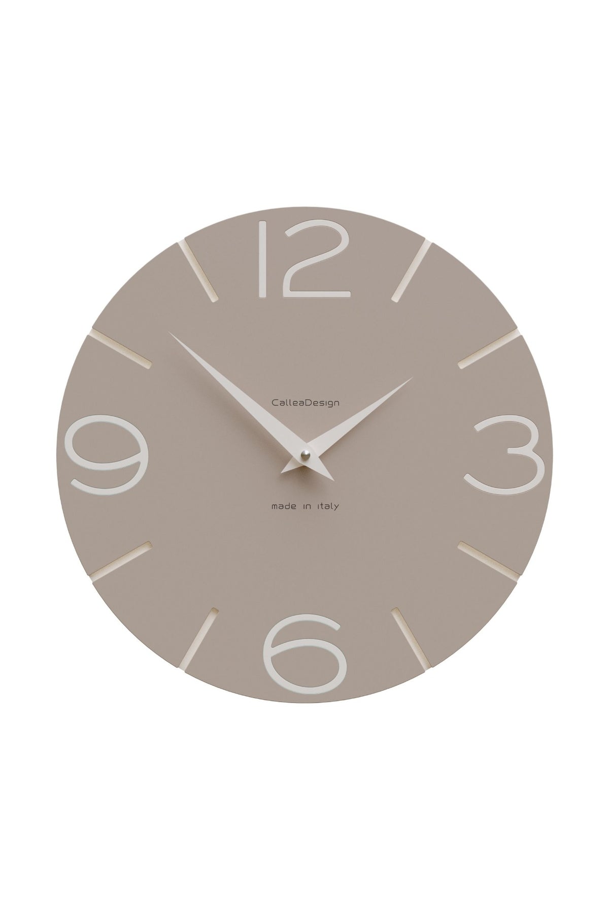 Orologio da parete CalleaDesign Smile nella finitura Caffelatte