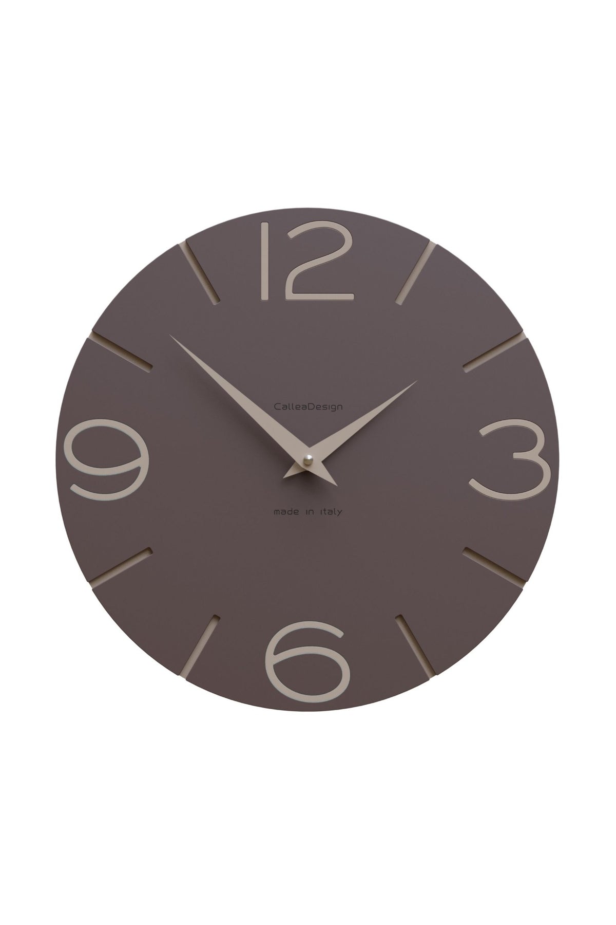 Orologio da parete CalleaDesign Smile nella finitura Cioccolato