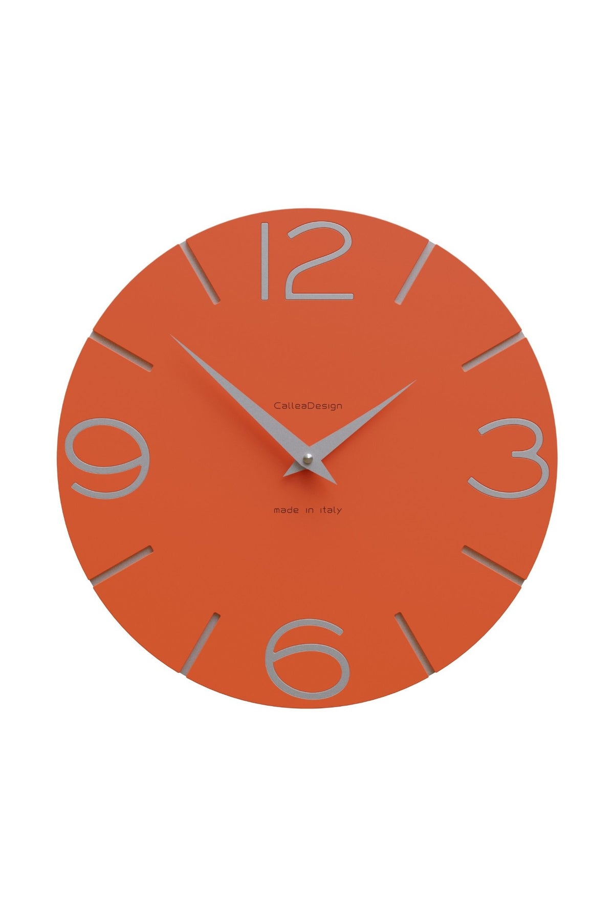Orologio da parete CalleaDesign Smile nella finitura Arancione