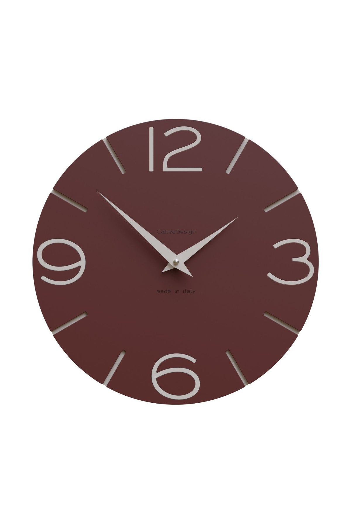Orologio da parete CalleaDesign Smile nella finitura Vino rosso
