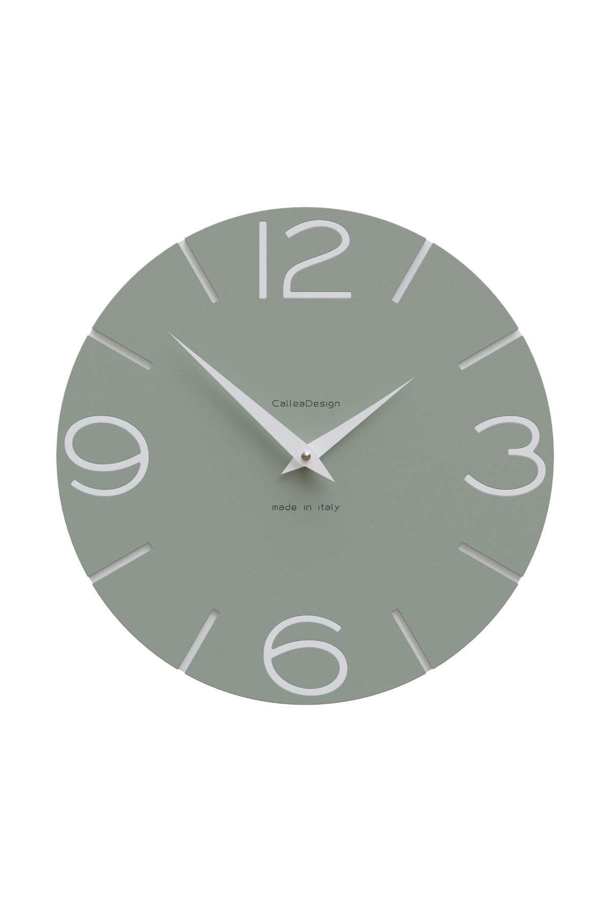Orologio da parete CalleaDesign Smile nella finitura Verde salvia