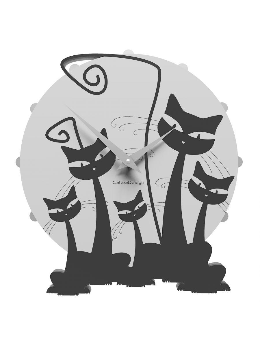 Orologio da parete con gatti di CalleaDesign