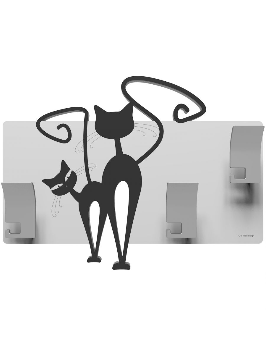 Appendiabiti da parete con pannello - Gatto di CalleaDesign