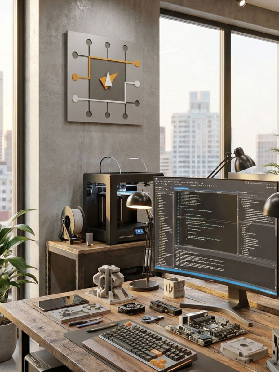 Orologio da parete Microchip di CalleaDesign