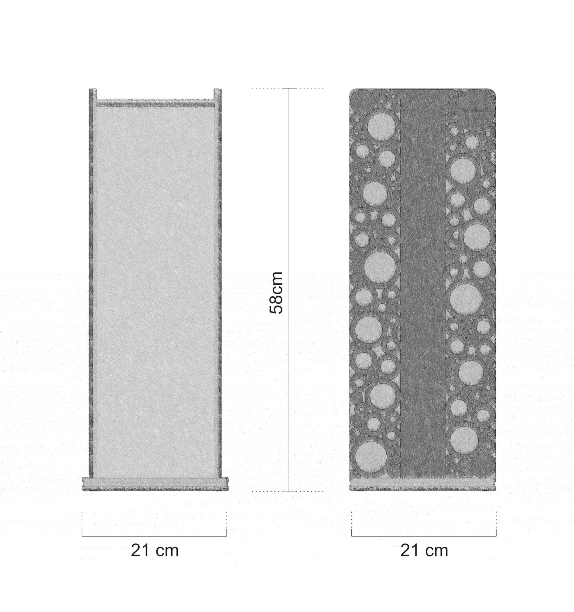 Dimensioni del portaombrelli Bollicine