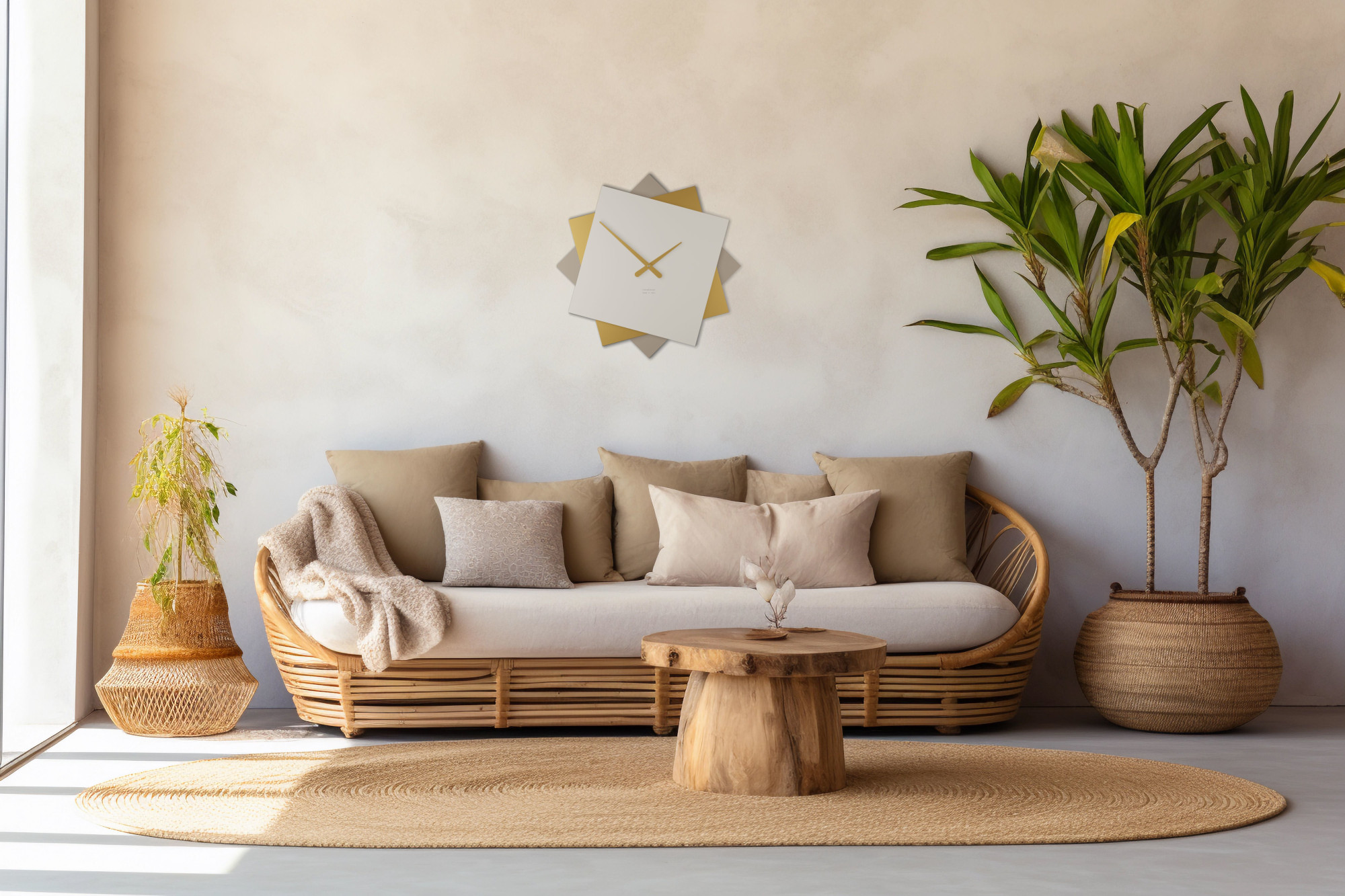Ambientazione arredamento bianco ed accessori oro